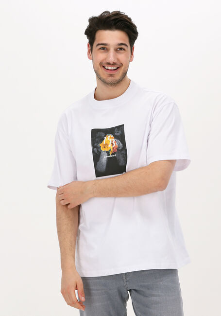 WOODBIRD T-shirt BOSE FLOWLAND TEE en blanc - large
