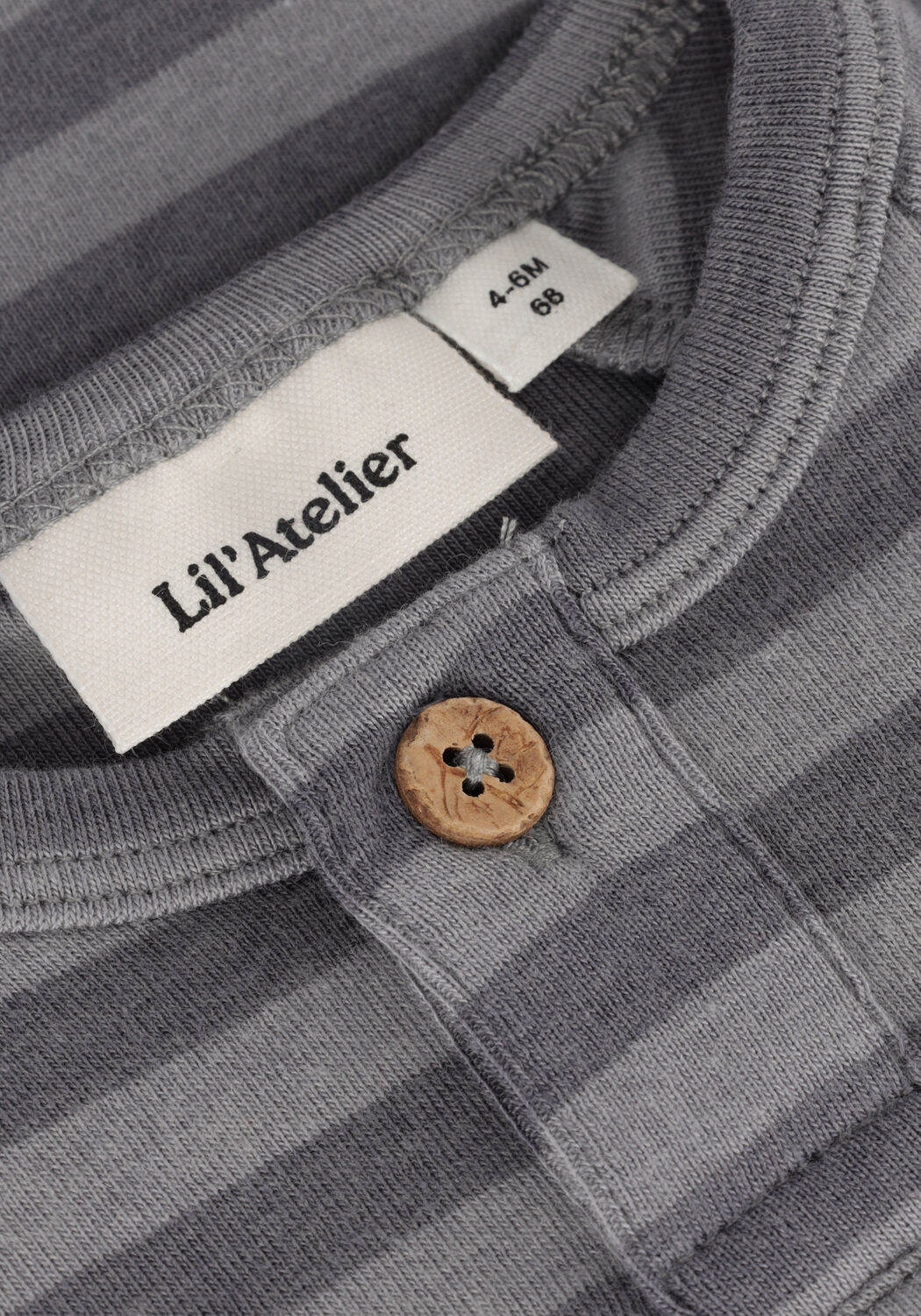 LIL' ATELIER Grenouill&egrave;res NBMGEO LS SLIM BODY en gris - large