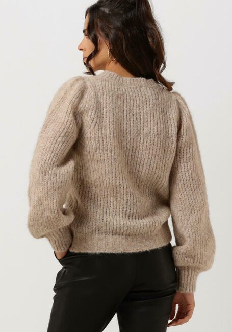 NEO NOIR Pull MARTINA FLUFFY KNIT BLOUSE en beige - large