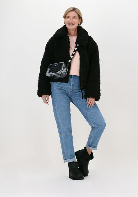 Zwarte UGG Teddy jas W MAEVE SHERPA JACKET - large