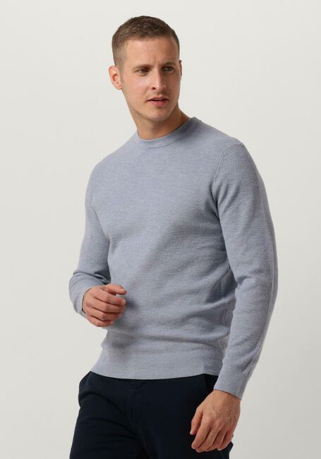 PROFUOMO Pull STRUCTURE CREW NECK Bleu clair - large
