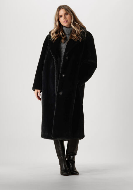 Zwarte STAND STUDIO Faux fur jas MARIA COAT SOFT - large