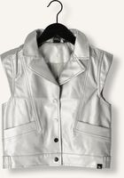 Zilveren INDIAN BLUE JEANS Gilet VEGAN LEATHER SLEEVELESS GILET Zilveren INDIAN BLUE JEANS Gilet VEGAN LEATHER SLEEVELESS GILET - medium