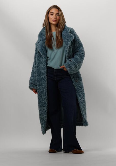 Blauwe BEAUMONT Faux fur jas SASHA - large