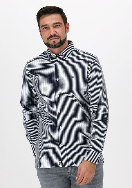 TOMMY HILFIGER Chemise décontracté FLEX WAFFLE DOBBY STRIPE SHIRT en bleu - large