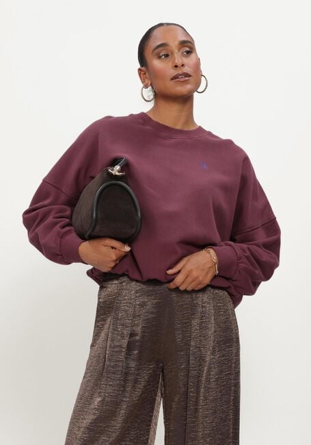 BY-BAR Chandail MALYN LOGO SWEATER Bordeaux - large