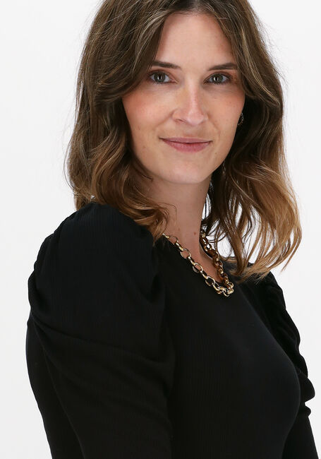 Zwarte MODSTR&Ouml;M Midi jurk LENA DRESS - large