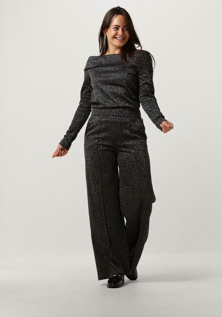 Zwarte MOS MOSH Pantalon ZIMU GLAM PANTS - large