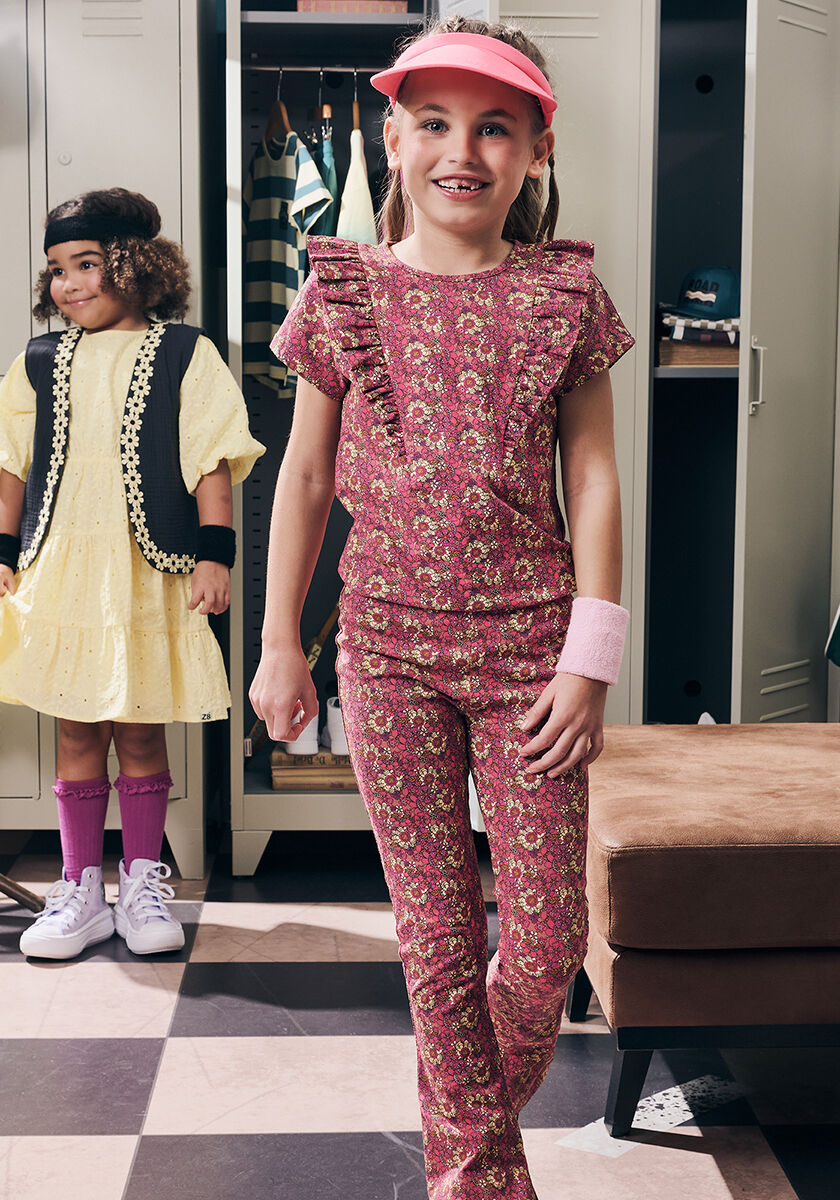 Z8 Pantalon &eacute;vas&eacute; DAVIDA en rouge - large