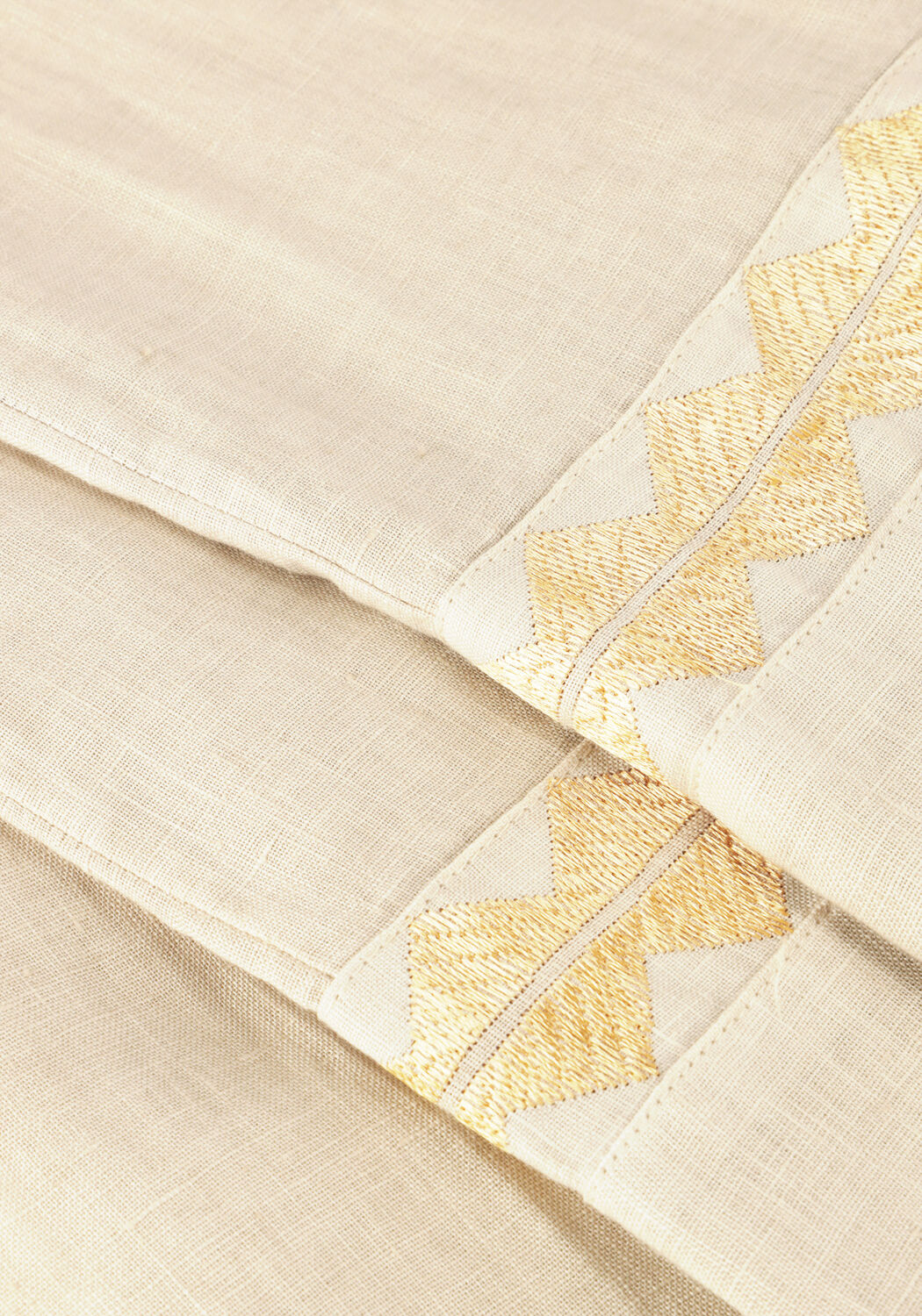 GREEK ARCHAIC KORI Pantalon large 210624 en beige - large