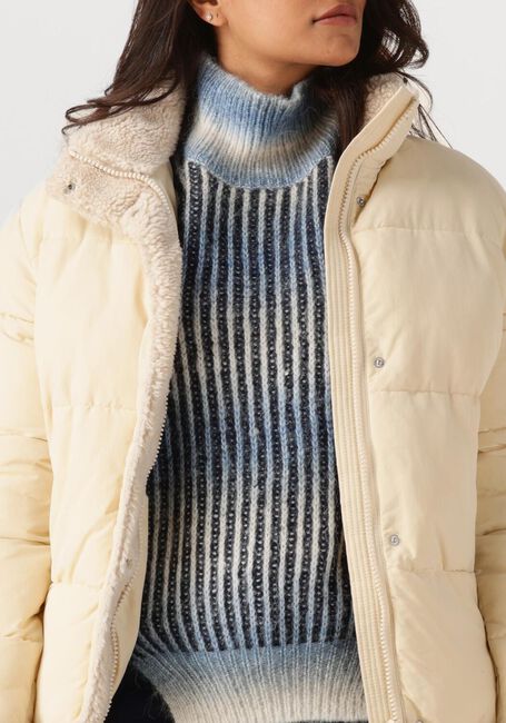 Blauwe ANOTHER LABEL Gewatteerde jas AL MILLE TEDDY JACKET - large