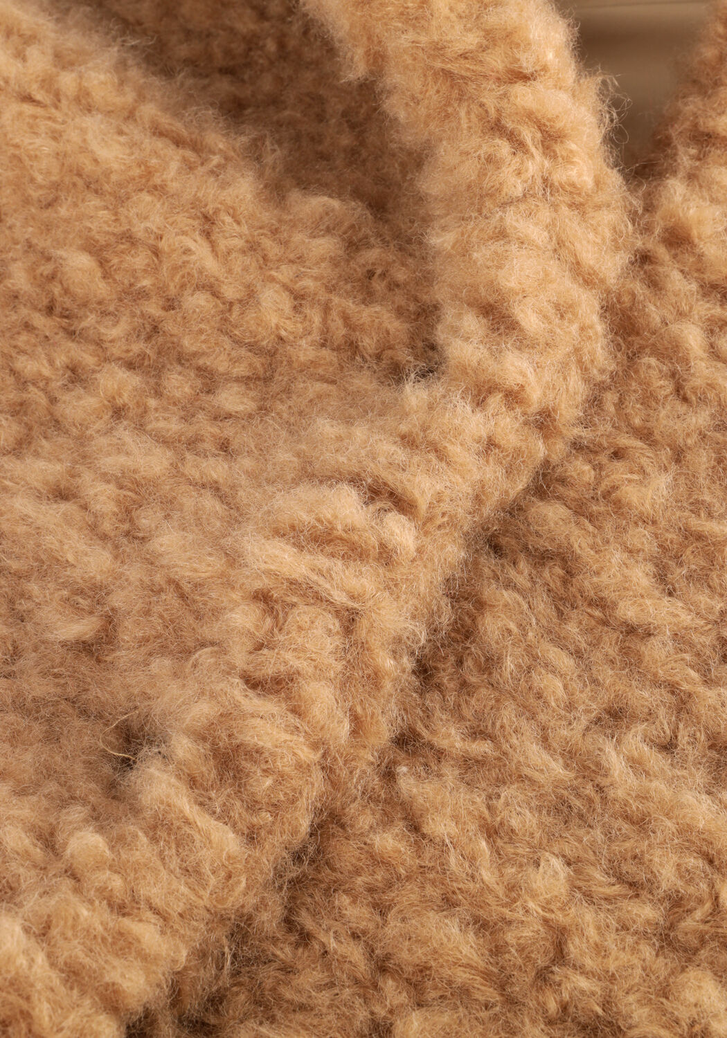 ANOTHER LABEL Manteau Teddy AL BONNIE BLAZER en camel - large