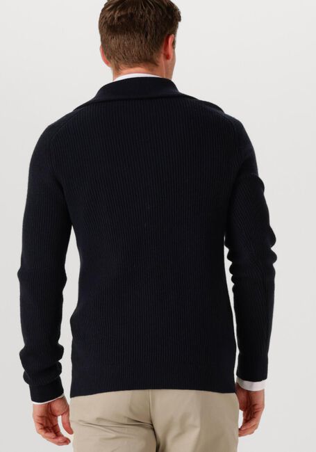 PROFUOMO Pull PULLOVER HALF ZIP Bleu foncé - large