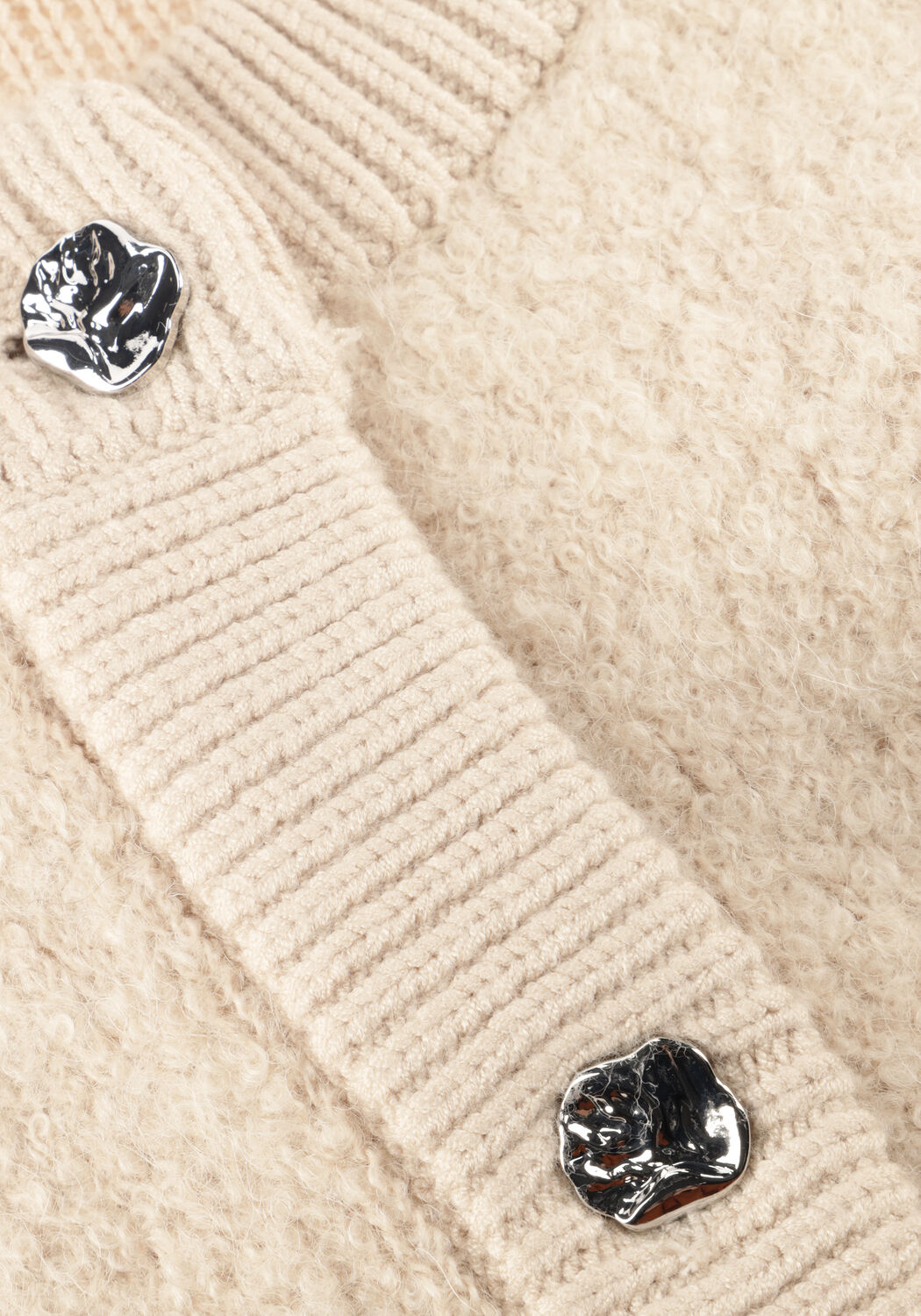 MSCH COPENHAGEN Pull MSCHNERIDA KNIT JACKET Cr&egrave;me - large