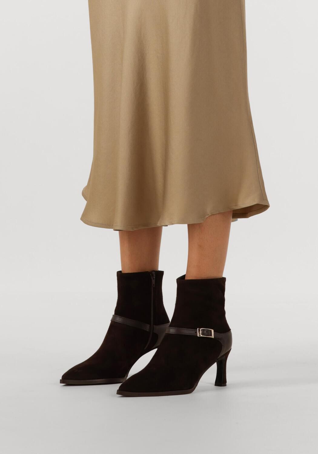 Bruine LINA LOCCHI Enkellaarsjes AV 131 - large