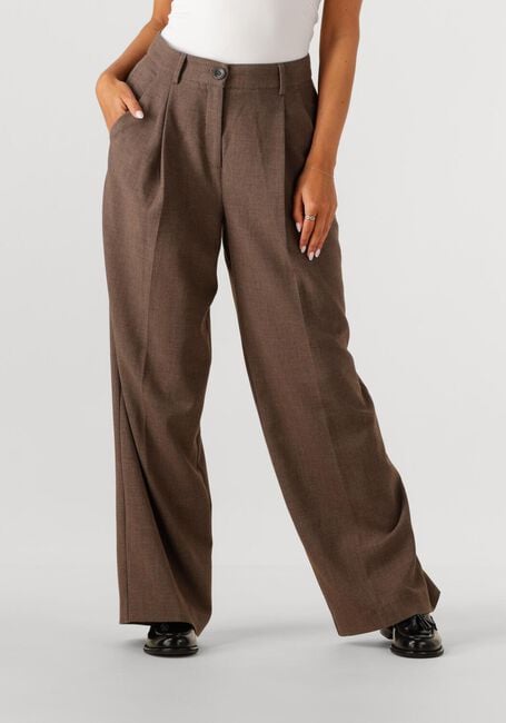 Bruine MSCH COPENHAGEN Wijde broek MSCHROSINA MICHELLE HW PANTS - large