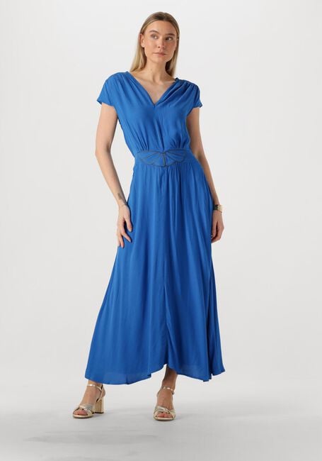 LOUIZON Robe maxi FAYENCE en bleu - large