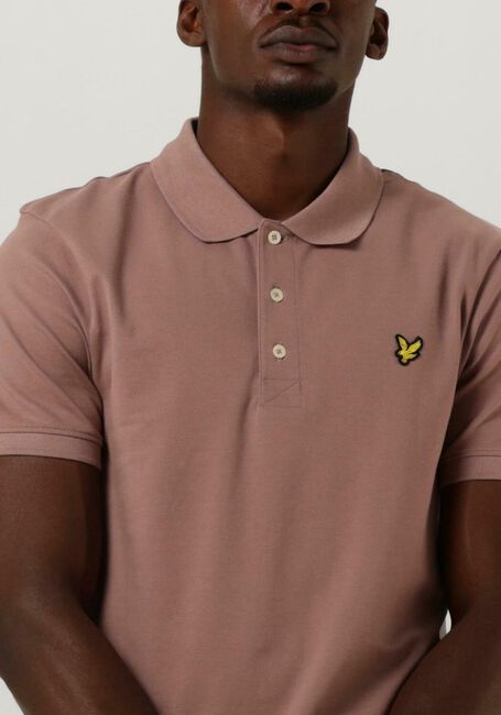 LYLE & SCOTT Polo PLAIN POLO SHIRT en rose - large