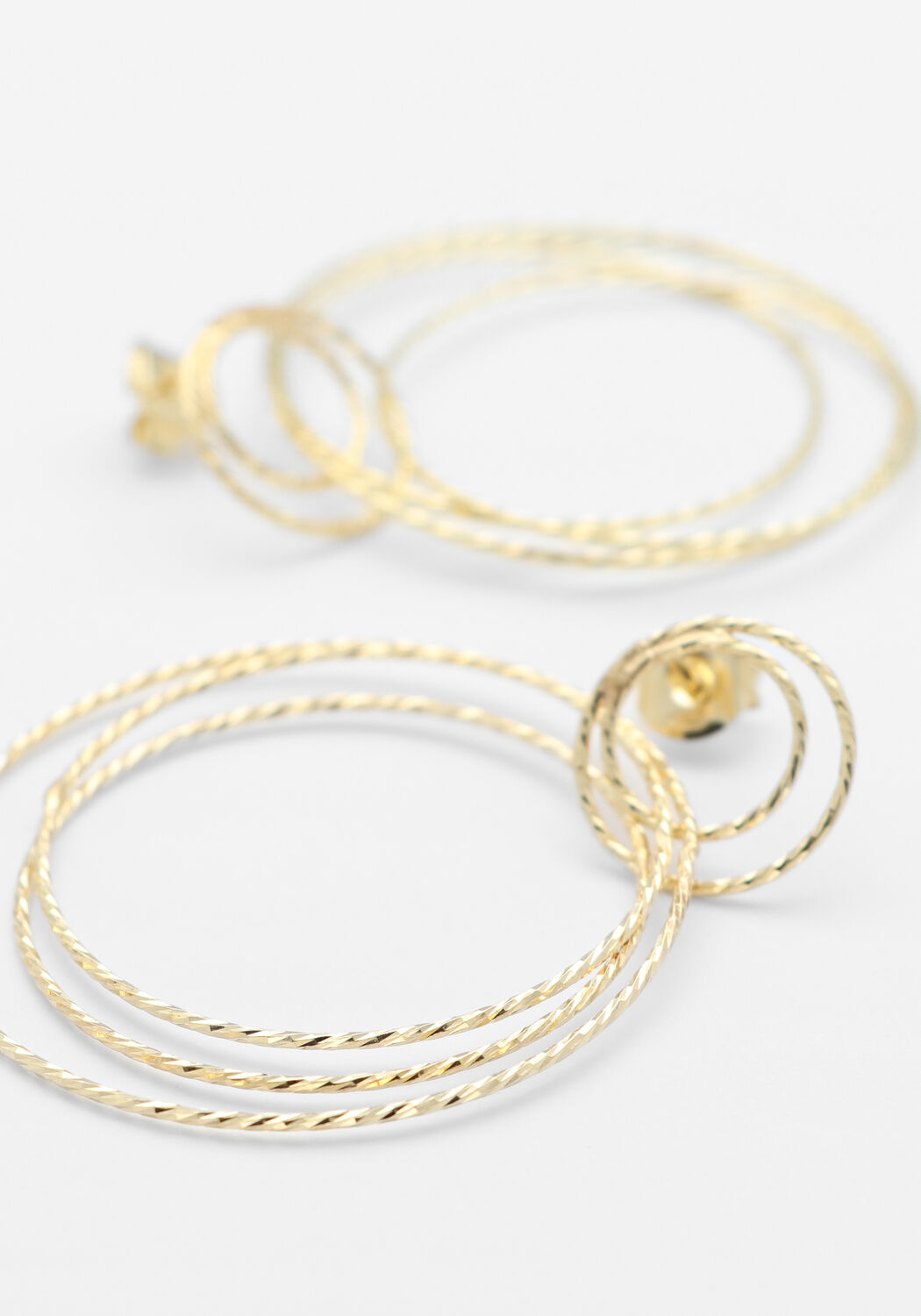 LOTT. GIOIELLI TRIPLE HOOPS GLOW L Bijou Dor&eacute; - large