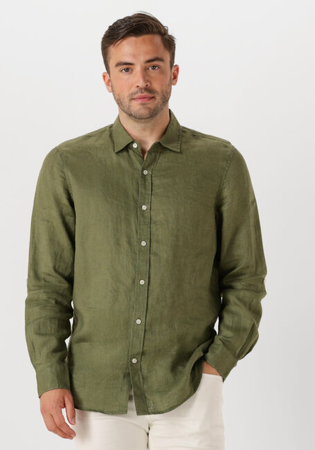 Groene SCOTCH & SODA Casual overhemd REGULAR FIT LINEN SHIRT - large