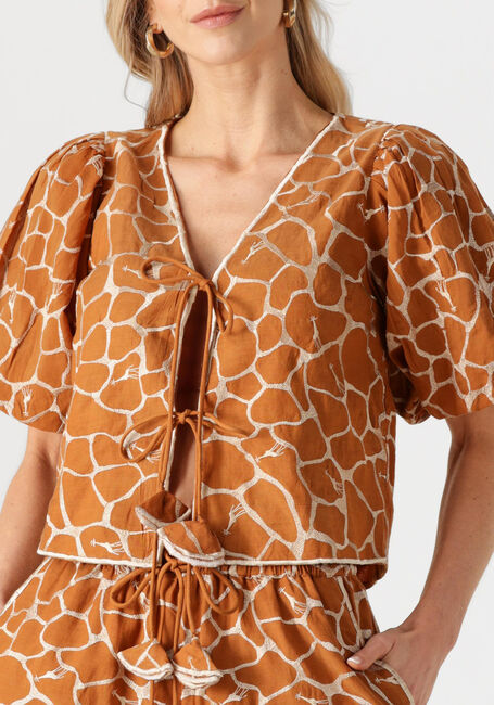 SCARLETT POPPIES Haut KACIE TOP en marron - large