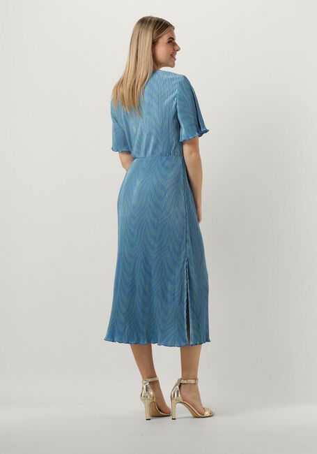 FREEBIRD Robe midi JER-PLISSE-SPLIT-PES-23-2 en bleu - large