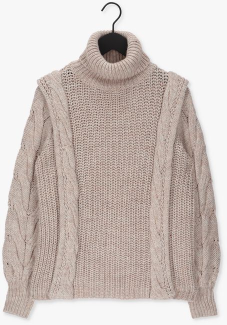 OBJECT Pull EVERLY L/S KNIT PULLOVER en beige - large
