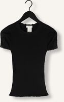 ROSEMUNDE T-shirt BENITA SILK T-SHIRT W/ LACE en noir ROSEMUNDE T-shirt BENITA SILK T-SHIRT W/ LACE en noir - medium