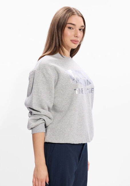 ALIX THE LABEL Pull FOIL LOGO SWEATER en gris - large