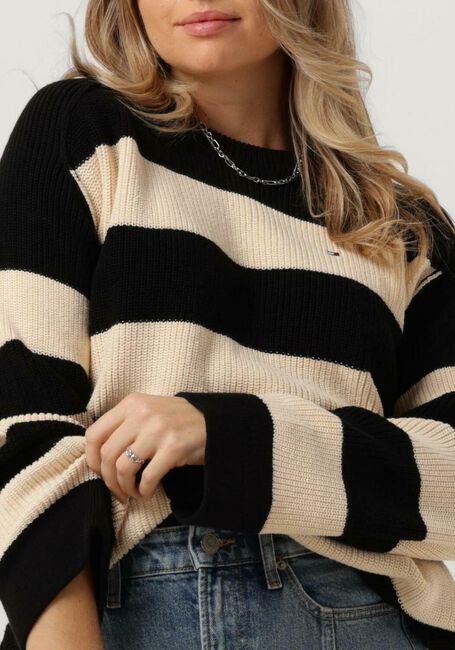 Beige TOMMY HILFIGER Trui CO CARDI STITCH C-NK SWT - large