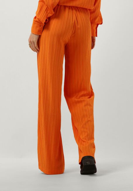 ALIX THE LABEL Pantalon large LADIES WOVEN KRINKLE PANTS en orange - large