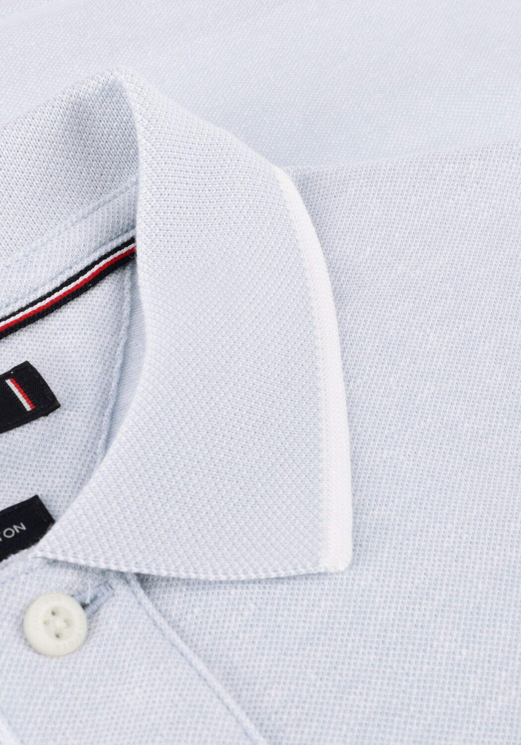 TOMMY HILFIGER Polo LINEN PIQUE REG POLO Bleu clair - large
