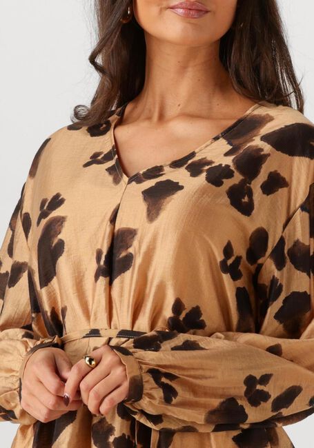 MSCH COPENHAGEN Mini robe MSCHNILLA ROMINA SHORT DRESS AOP en camel - large