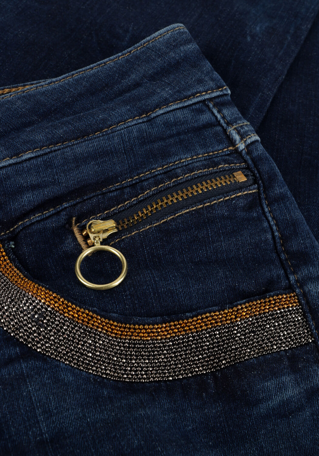 MOS MOSH Slim fit jeans NAOMI SHADE BLUE JEANS en bleu - large