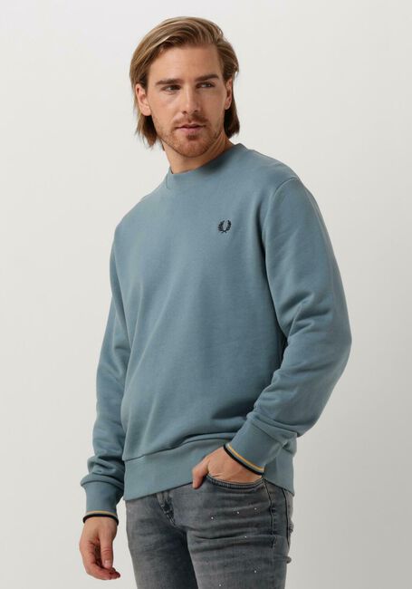 FRED PERRY Pull CREW NECK SWEATSHIRT en bleu - large