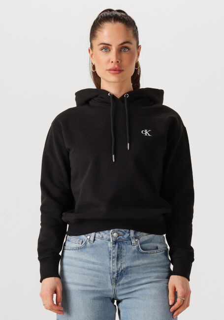 CALVIN KLEIN Pull CK EMBROIDERY HOODIE en noir - large