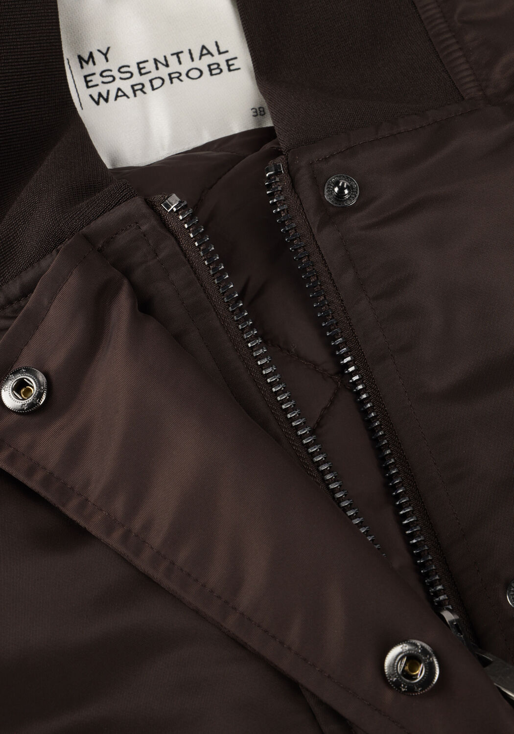 Bruine MY ESSENTIAL WARDROBE Gewatteerde jas HELGAMW REVERSABLE LONG JACKET - large