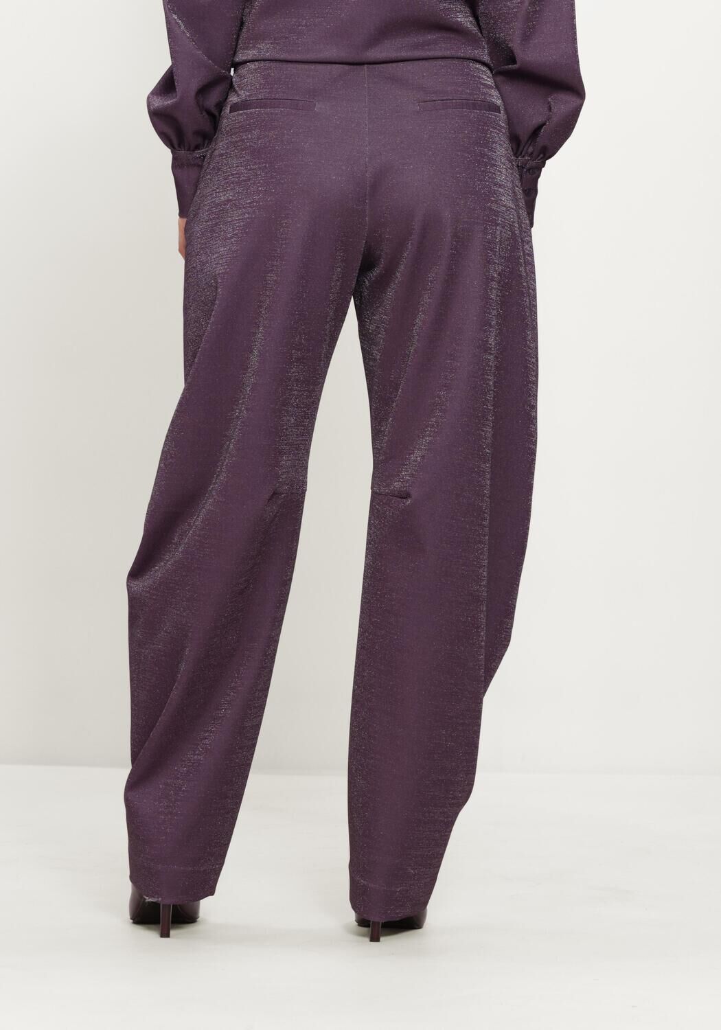 Paarse STUDIO ANNELOES Pantalon Marlies trousers - large