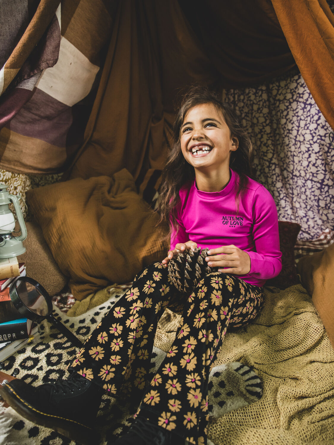 LOOXS Little Pantalon &eacute;vas&eacute; 2531-7609 en noir - large