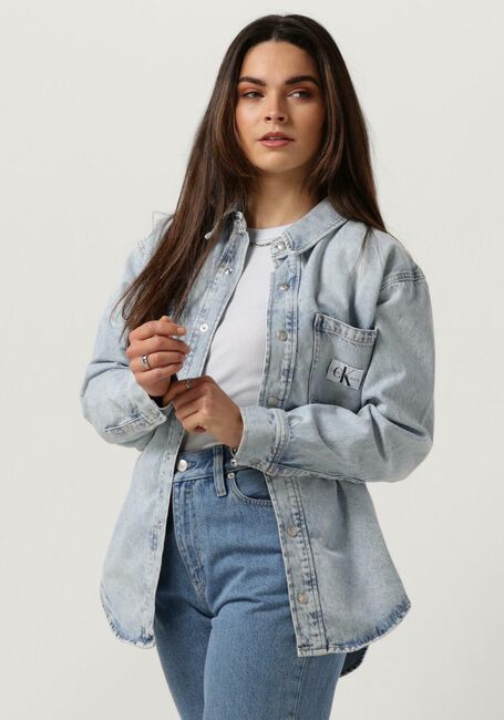 Blauwe CALVIN KLEIN Tops & T-shirts DAD DENIM SHIRT - large
