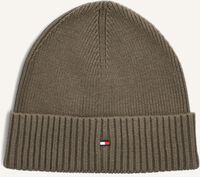 TOMMY HILFIGER ESSENTIAL FLAG BEANIE Bonnet en vert - medium