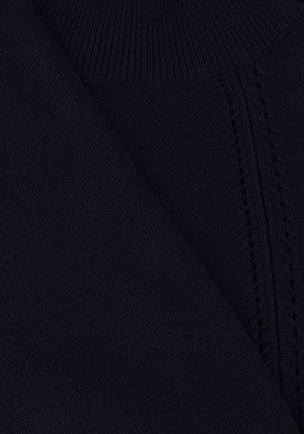 SUMMUM Col roul&eacute; SWEATER TURTLE NECK BASIC KNIT Bleu fonc&eacute; - large