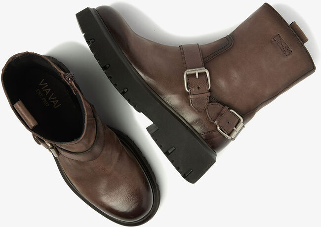 VIA VAI Biker boots ZIVA JAGGER en marron - large