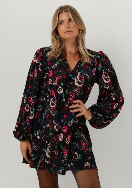 ALIX THE LABEL Mini robe PAISLEY FLOWER DRESS en noir - large