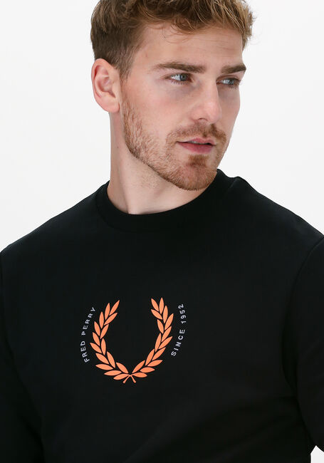 FRED PERRY Chandail LAUREL WREATH SWEATSHIRT en noir - large