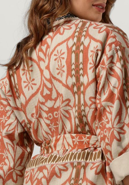 SUMMUM Kimono WRAP JACKET INCA PRINT en orange - large