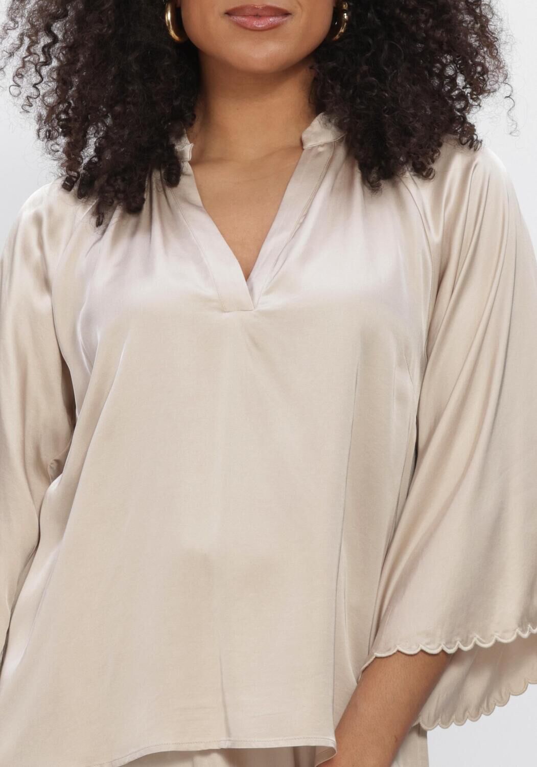 Beige BRUUNS BAZAAR  WECKIABBWINNY BLOUSE - large