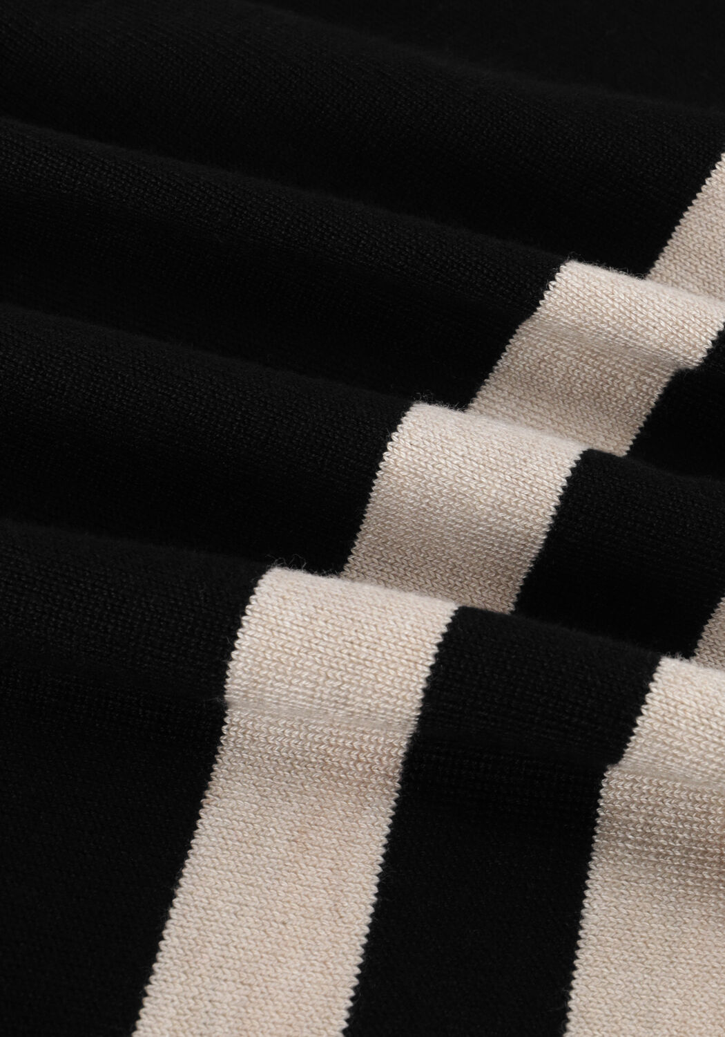 MINUS Pull PERLA STRIPED KNIT PULLOVER en noir - large