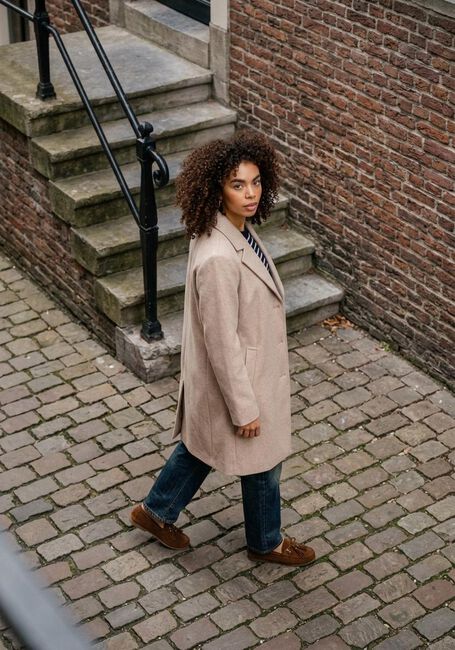 SELECTED WOMEN Manteau SLFSASJA LANO COAT en beige - large