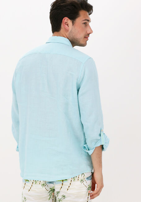 Lichtblauwe SCOTCH & SODA Casual overhemd REGULAR FIT GARMENT-DYED LINEN SHIRT - large